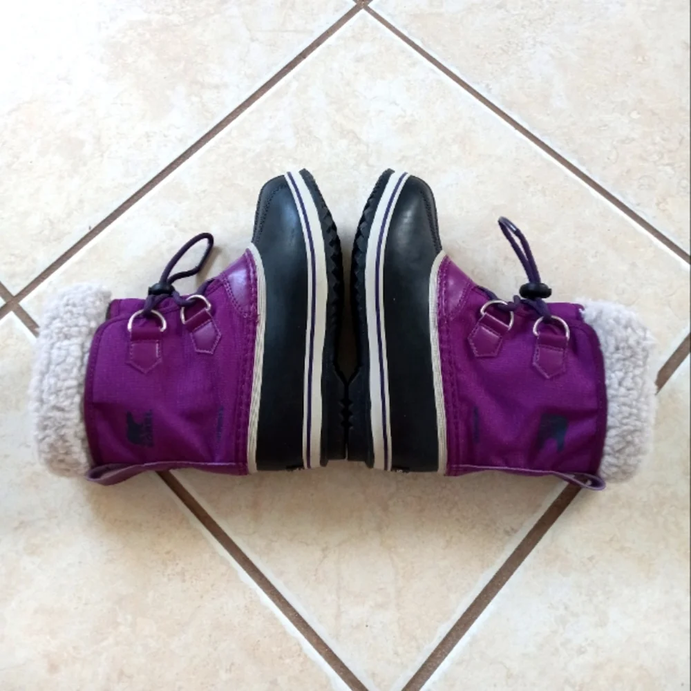 Sorel Children Yoot Pac Waterproof Nylon Boots Wild Iris/Dark Plum sz.13